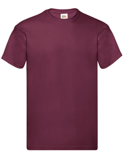 Fruit of the Loom Mens T-Shirts Plain 100% Cotton Short Sleeve T-Shirt Tee Top