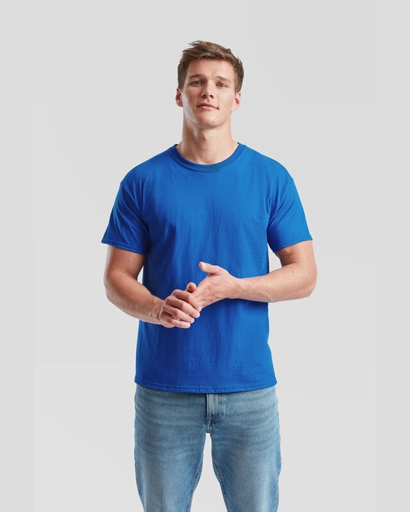 Fruit of the Loom Mens T-Shirts Plain 100% Cotton Short Sleeve T-Shirt Tee Top