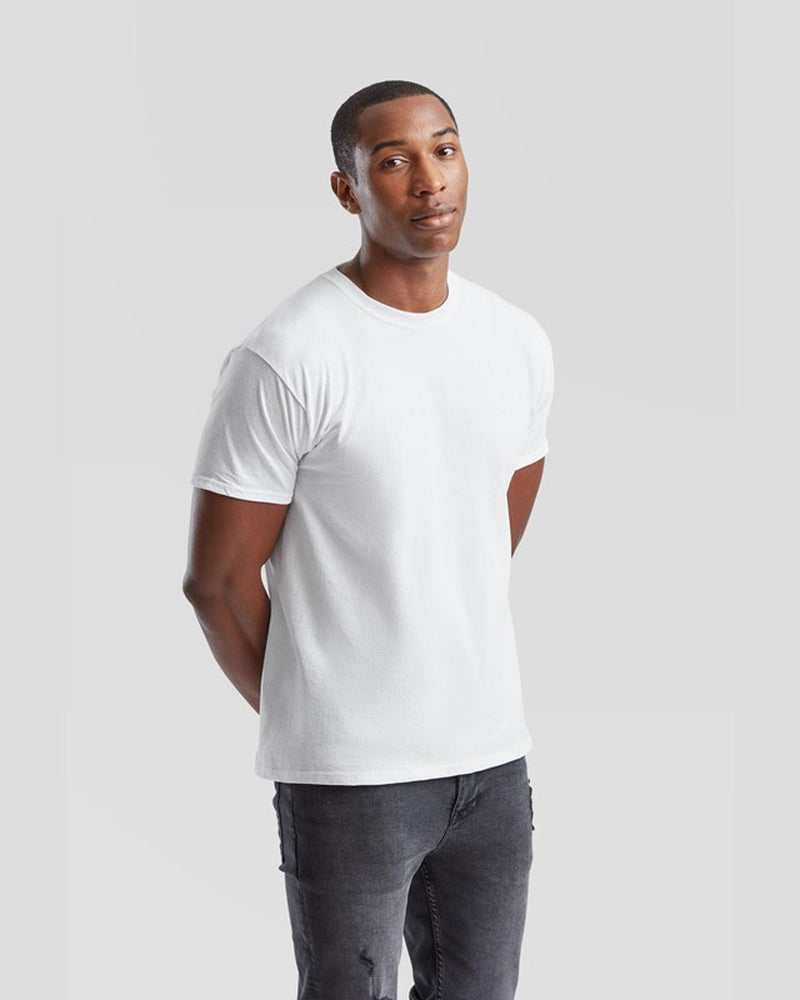 Fruit of the Loom Mens T-Shirts Plain 100% Cotton Short Sleeve T-Shirt Tee Top