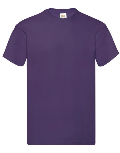 Fruit of the Loom Mens T-Shirts Plain 100% Cotton Short Sleeve T-Shirt Tee Top